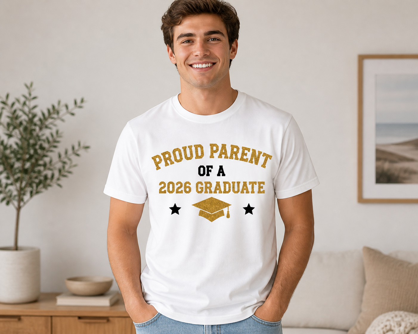 Proud Parent of a Graduate Graphic Tee
