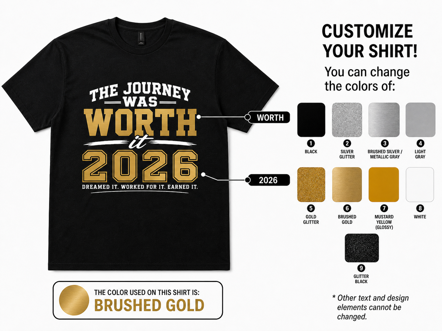 The Journey Was Worth It Graphic Tee