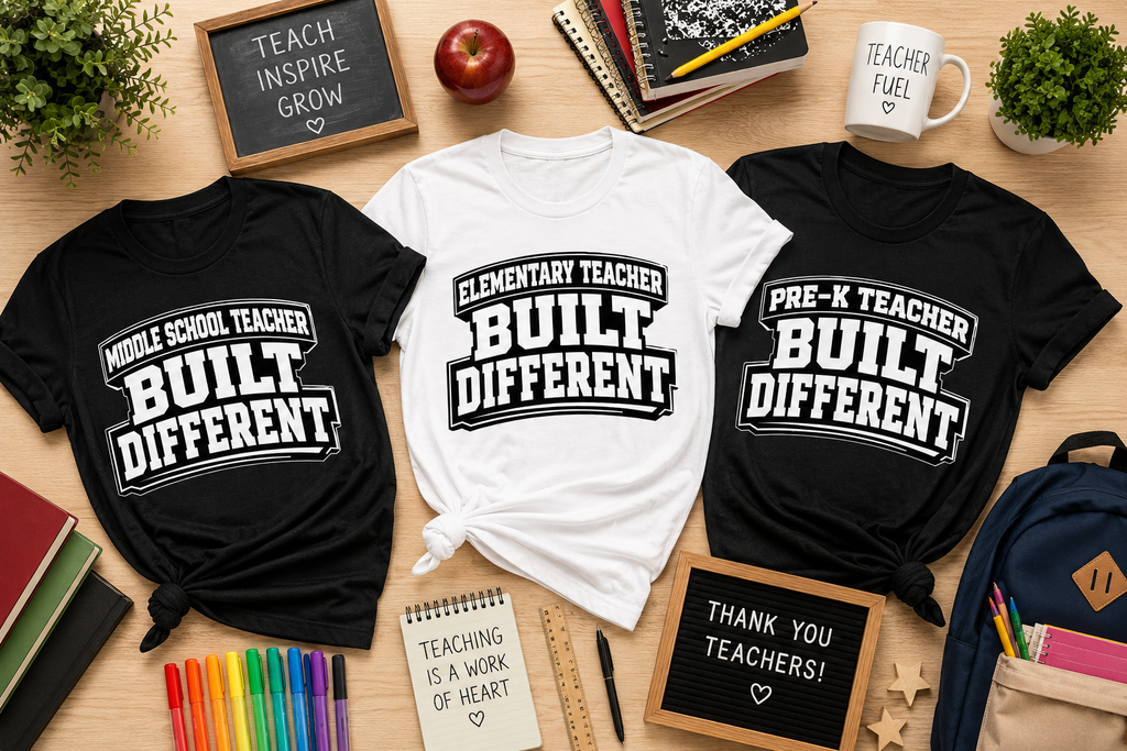 School Teacher Built Different Graphic Tee