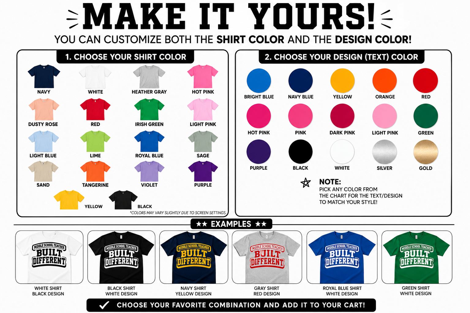 School Teacher Built Different Graphic Tee