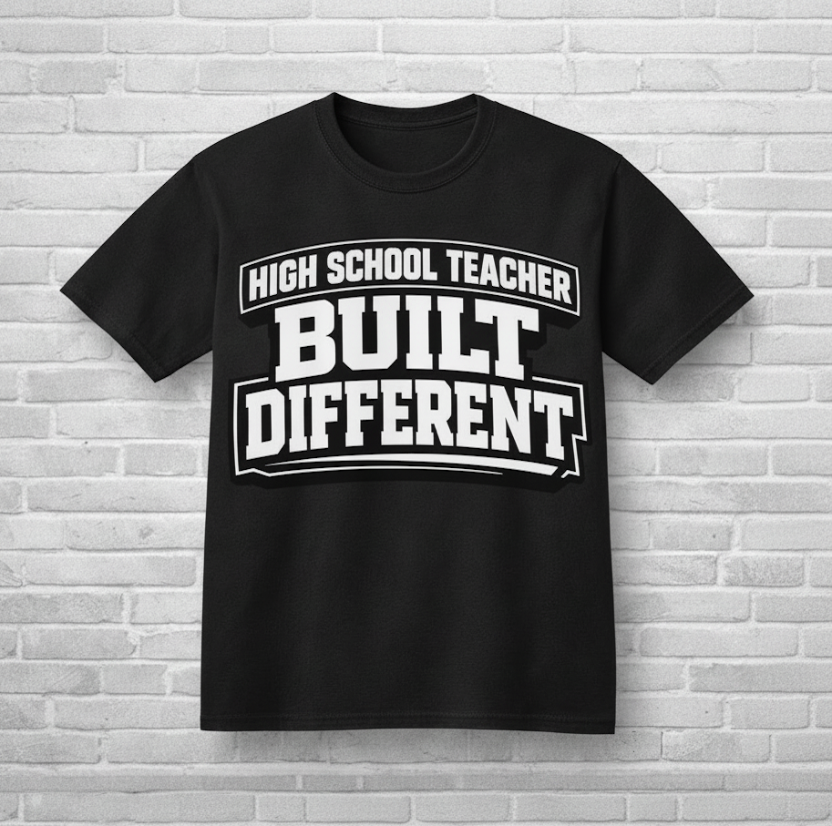 School Teacher Built Different Graphic Tee