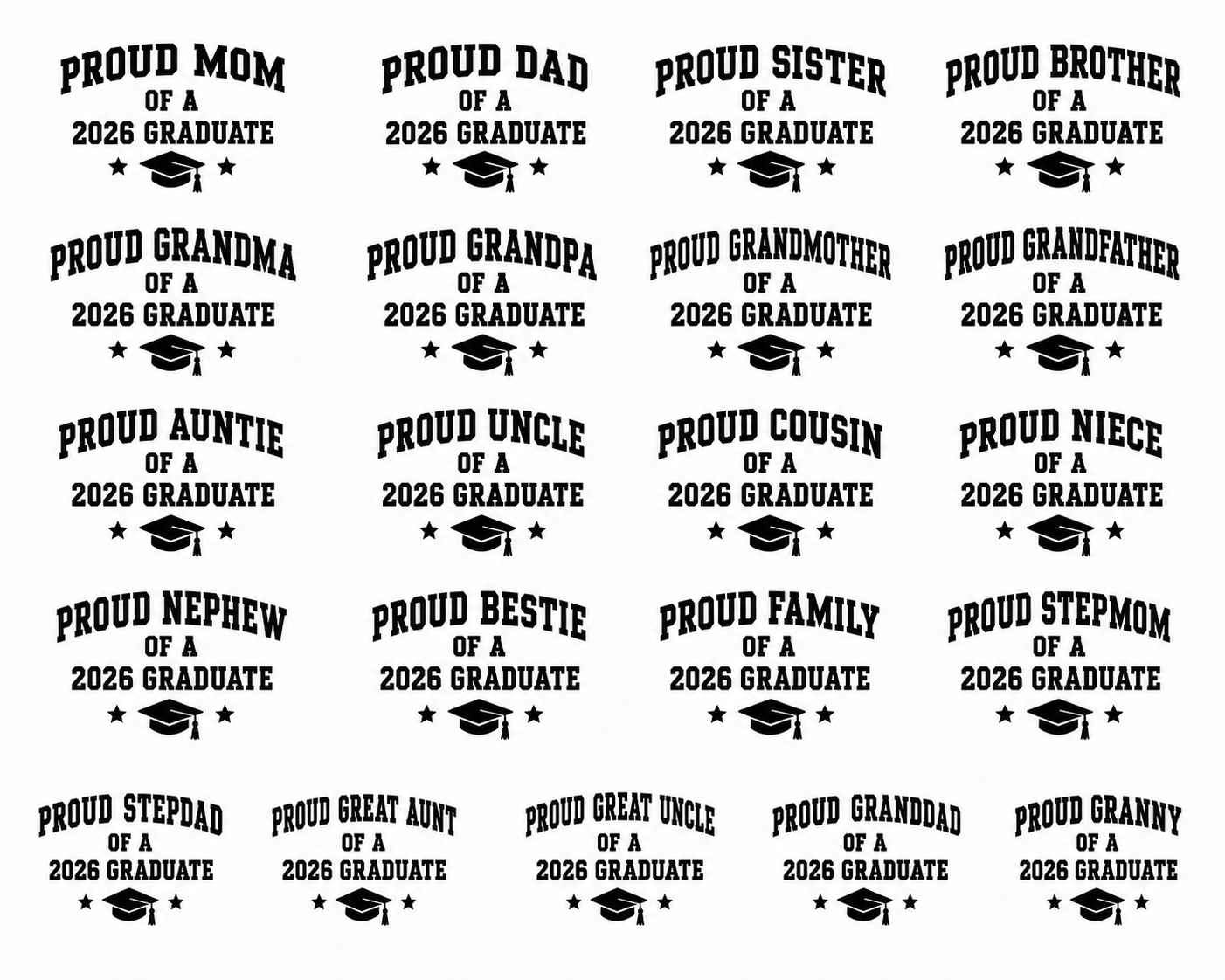 Proud Parent of a Graduate Graphic Tee